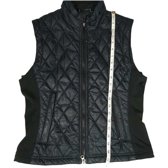 Marmot‎ Kitzbuhel Quilted Puffer Vest Full Zip Jacket Black Navy Women's Small - Picture 5 of 12